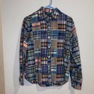 Lauren Ralph Lauren Womens Long Sleeve Shirt / Top, Mulit Colored-Size Small
